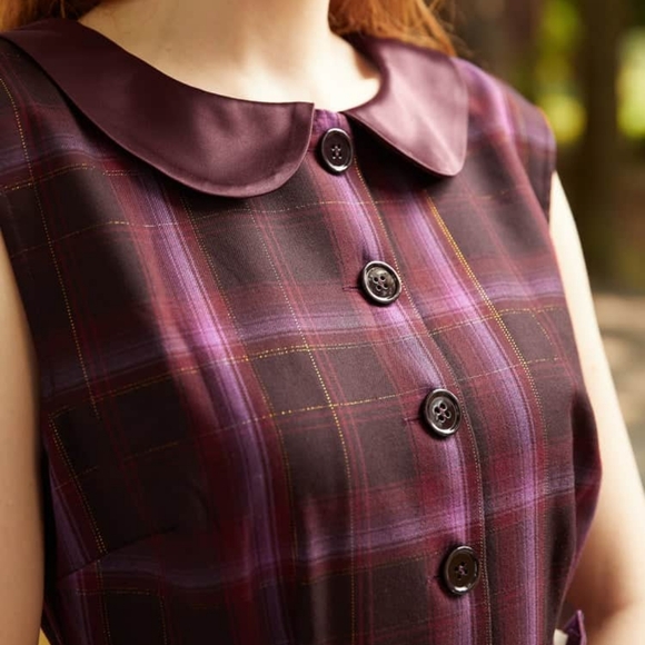 Swirly Twirly Sugar Plum Fit And Flare Dress - Picture 2 of 3